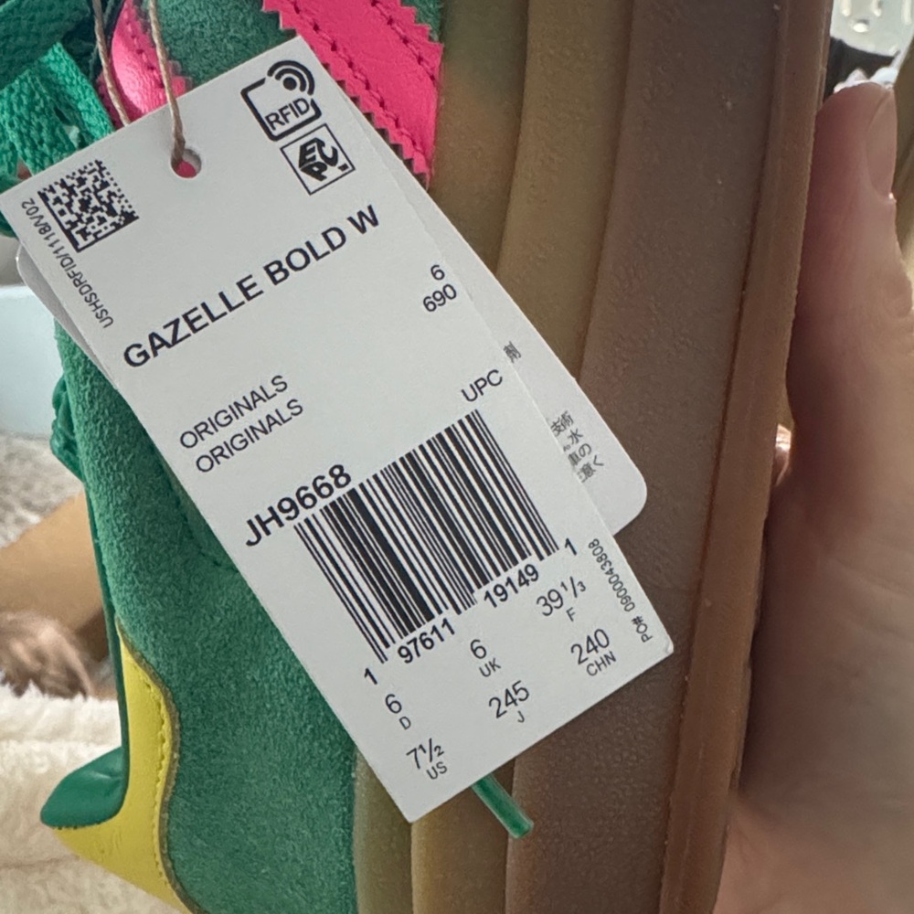 Adidas Gazelle Green lucid pink - Picture 2 of 2